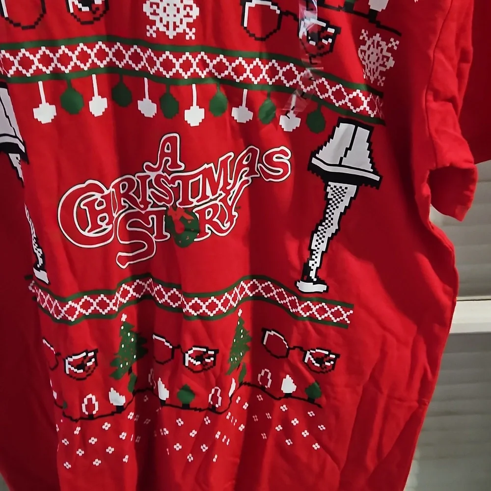 NWT Christmas Story Red Tee Shirt. Size XL - Picture 2 of 4